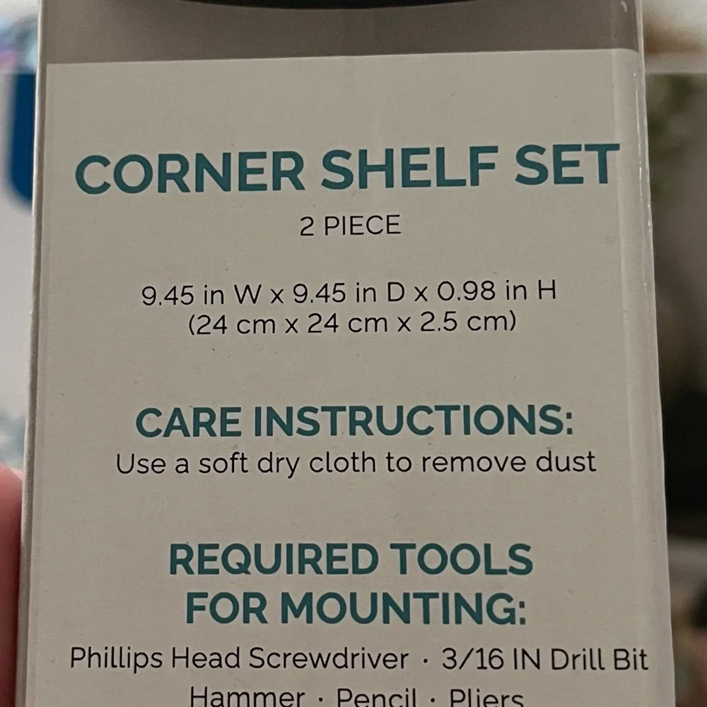 Black Corner Shelf Set